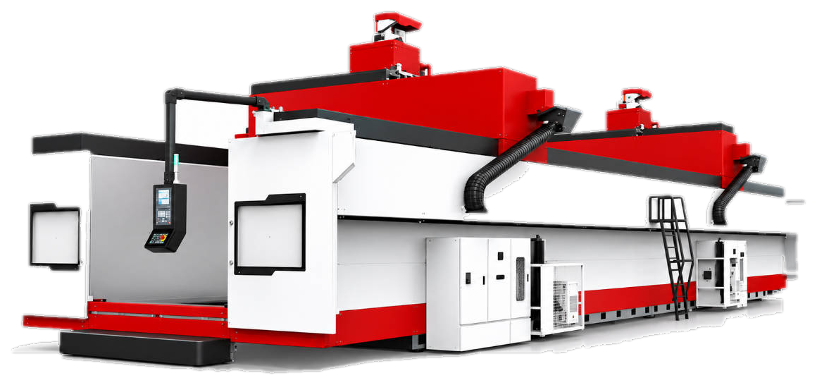 HIRUNG CNC gantry machining center - double-column gantry mill for large, heavy, high-precision parts