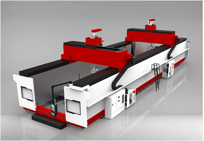 HPG column moving CNC gantry machining center