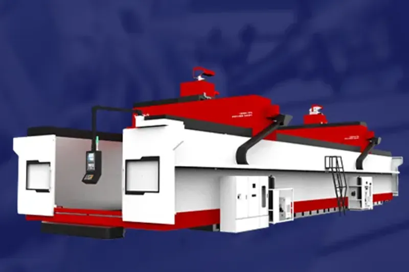 HPG split style CNC gantry machining center for extra long workpieces